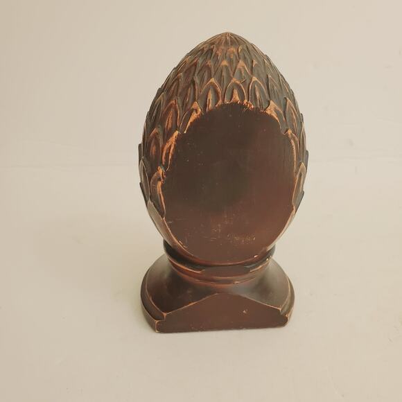 Pineapple Bookend Resin Brown Bronze Heavy - Picture 5 of 8
